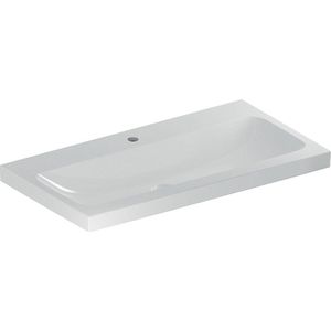 Geberit iCon Light wastafel 90x48 cm, 1 kraangat, zonder overloop, wit