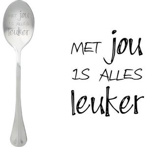 STYLE DE VIE - One Message Spoon - Lepel Met jou is alles leuker