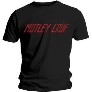 Motley Crue - Distressed Logo Heren T-shirt - XL - Zwart
