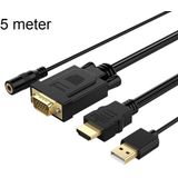 Orico HDMI naar VGA kabel met audio-ondersteuning - 1920x1080 @60Hz - 5M