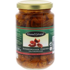 Grand Gérard Zongedroogde tomaten halfgedroogd, in olie - Pot 37 cl