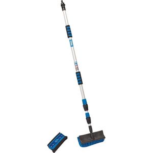 Telescopische wasborstel 3 m (2 stuks) blauw en zwart één maat - Draper 02169