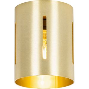 QAZQA yana - Design Plafondspot | Spotje | Opbouwspot - 1 lichts - Ø 13 cm - Goud/messing - Woonkamer | Slaapkamer | Keuken