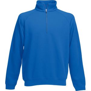 Fruit Of The Loom Heren Ritssluiting Neck Sweatshirt (Royaal Blauw)