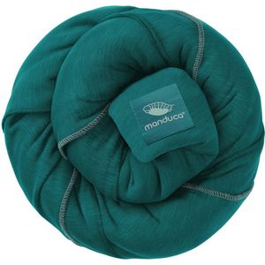 Sling Teal Elastische babydraagdoek met GOTS-certificaat, 100% biologisch katoen, 3 wikkelhandleidingen (buikdrager, wikkelkruisdrager, heupdrager) voor pasgeborenen en baby's vanaf de geboorte