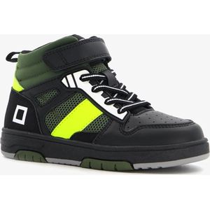 Blue Box hoge jongens sneakers zwart/groen - Maat 24 - Uitneembare zool