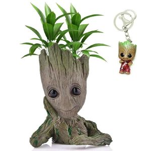 Cartoon Bloempot Figuren - Schattig Model Sappige Planter met Groot Gat