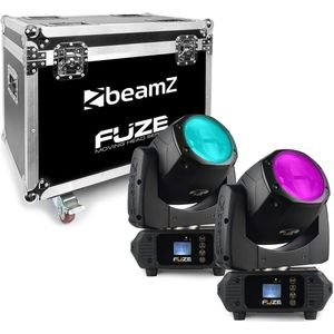 Moving head lichtset - BeamZ FUZE75B 2 stuks in flightcase