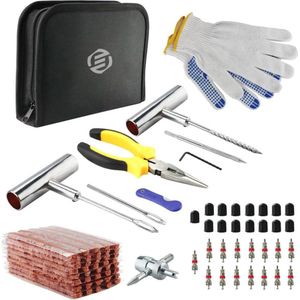 Equivera Bandenreparatieset Auto - Bandenreparatie Set - Banden Reparatieset Auto - Autoband Reparatie - Bandenreparatiekit - Autoband Reparatie - Autoband Repareren