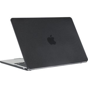Mobigear Laptophoes geschikt voor Apple MacBook Air 15 Inch (2023-2024) Hoes Hardshell Laptopcover MacBook Case | Mobigear Dotted - Zwart - Model A2941