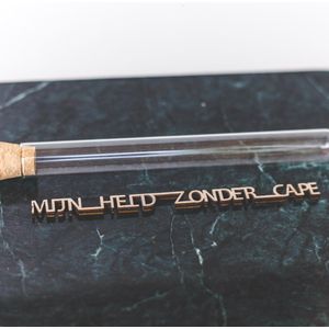 Message in a bottle - Mijn held zonder cape -Vaderdag wenskaart - Vaderdag kado - Vaderdag geschenk - Vaderdag cadeau - Vaderdag kaart - Papadag - Mannen cadeau - Man kado - Cadeau voor heren - Valentijn Man  - Valentijnsdag cadeau