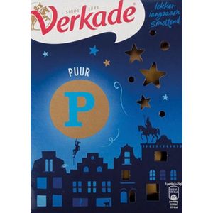 Verkade Chocoladeletter Mix letter 135g puur - 48x135g