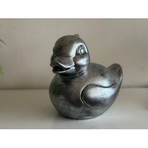 Goodyz - Decoratie - Dieren - Bad Eend - M - 25cm lang- Zilver