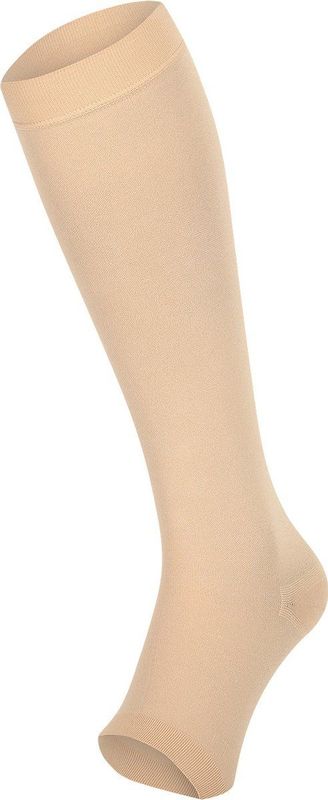 Dunimed premium comfort steunkousen drukklasse 2 - open teen (Per paar)