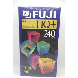 Fuji HQ+240 high quality plus VHS (4uur) / VHS videoband / video cassette