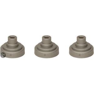 Nathan Race Caps Universeel 3-Pack Silver - Opzet