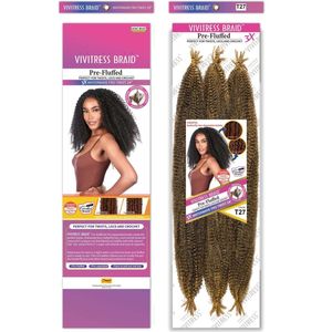 Smart Braid - Bulkhaar - 100% Kanekalon-vezel voor een natuurlijke uitstraling - Pre-fluffed voor minimale klitten en tijdsbesparing - 60,96 cm