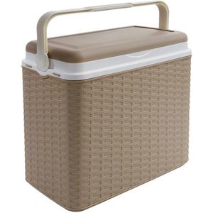 Koelbox 24ltr Rotan Beige - Reis Koelbox - Camping Koelbox