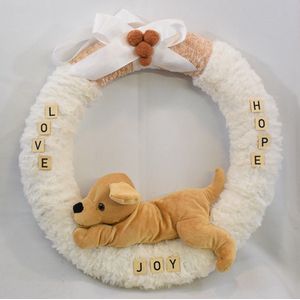 Geboorte baby, kraamcadeau, geboorte krans, hangkrans  ""Hond"" Ø 40 cm Handmade
