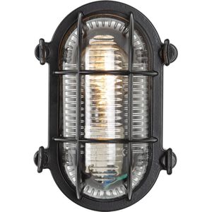 KS Verlichting - Scheepslamp Nautic III Black - geschikt als wandlamp en plafondlamp - stoere maritieme buitenlamp