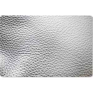 Muismat XXL - Bureau onderlegger - Bureau mat - Grijze lederen achtergrond - 120x80 cm - XXL muismat