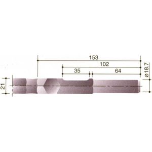 Beitel Plat 25X300Mm 21Mm-Zk Kan/Mak