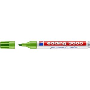 edding 3000 permanent marker rond - Lichtgroen - 1 stuk