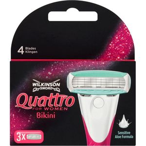 Wilkinson Sword Quattro for Women Bikini Scheermesjes - 3 Stuks