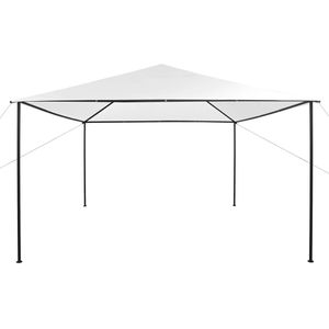 vidaXL Prieel 180 g/m² 4x4x3 m wit - Luifel - Luifels - Zonneluifel - Zonneluifels
