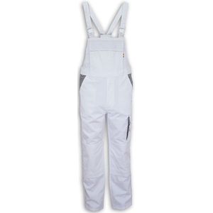 Carson Workwear 'Contrast Bib Pants' Tuinbroek/Overall White - 62