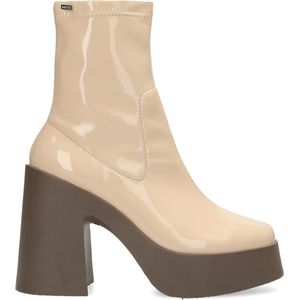 Mexx High Heel Bootie Kirez - Dames - Nude - Maat 37 - Dames laarzen