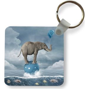 Sleutelhanger - Uitdeelcadeautjes - Olifant - Ballonnen - Vissen - Zee - Plastic