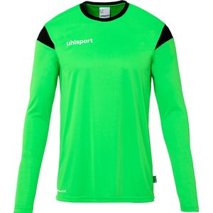 Uhlsport Squad 27 Voetbalshirt Lange Mouw Heren - Fluo Groen / Zwart | Maat: XL