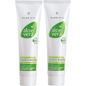 LR 2x Aloë Vera Extra Frisse Tandpasta 40 % aloë-veragel & aloe vera lipbalm