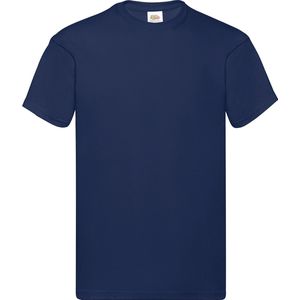 Marine Blauw 2 Pack t-shirt Fruit of the Loom Original maat 3XL