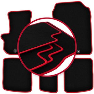 CARLUX-RED automatten voor: Toyota IQ hatchback (2009-)