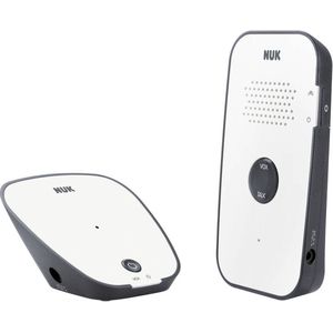NUK Eco Control 500 Digitales Audio Babyphone, frei von hochfrequenter Strahlung im Eco-Mode, Gegensprechfunktion, weiß