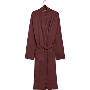 Yumeko kimono badjas gewassen linnen rosewood m