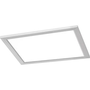 LED Plafondlamp WiZ - Smart LED - Trion Givon - 36W - Aanpasbare Kleur - Dimbaar - Afstandsbediening - Vierkant - Mat Nikkel - Aluminium