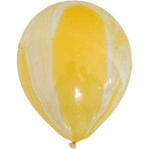 Marmer Ballonnen - Geel (10 stuks / 30 CM)