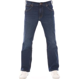 Wrangler Heren Jeans Broeken Jacksville bootcut Fit Blauw 36W / 30L Volwassenen Denim Jeansbroek