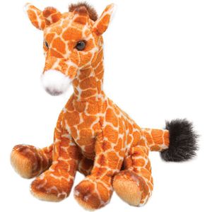 Suki Gifts Pluche knuffeldier Giraffe - gevlekt bruin - 13 cm - safari thema speelgoed dieren