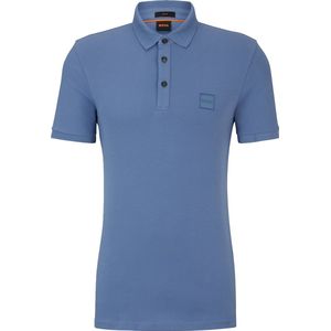 BOSS Pallas regular fit polo - pique - blauw - Maat: XL