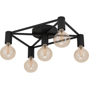 EGLO Speke Plafondlamp - E27 - 41,5 cm - Zwart