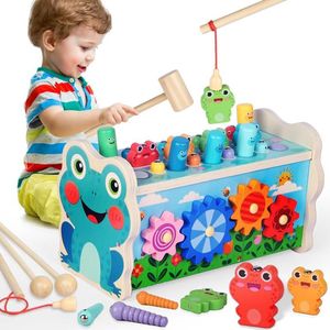 Kinderspeelgoed 1 2 & 3 Jaar - voor Meisjes en Jongens - Educatief Speelgoed - Montessori - Sensorisch - Speeltafel