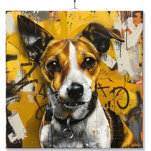 Tegel Met Opdruk | Geschenk | Art | Kunst | Jack Russel