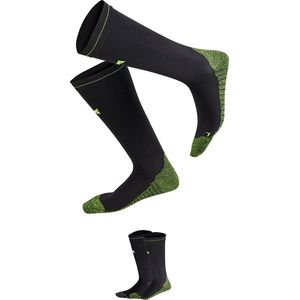 Xtreme - Compressie sportsokken - Unisex - Multi zwart - 45/47 - 2-Paar - Hardloopsokken - Sportsokken