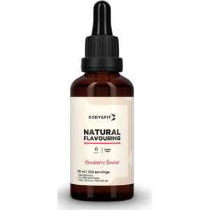 Body & Fit Natural Flavouring - Suikervrij & 0 calorieën - 50 ml - Aardbei