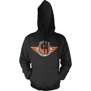 Merchandising STAR WARS 7 - Sweatshirt Join The Resistance Hoodies Black (S)