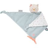 Nattou Kat Lana - Knuffeldoekje Doudou - 65x35 cm - Dusty Blauw